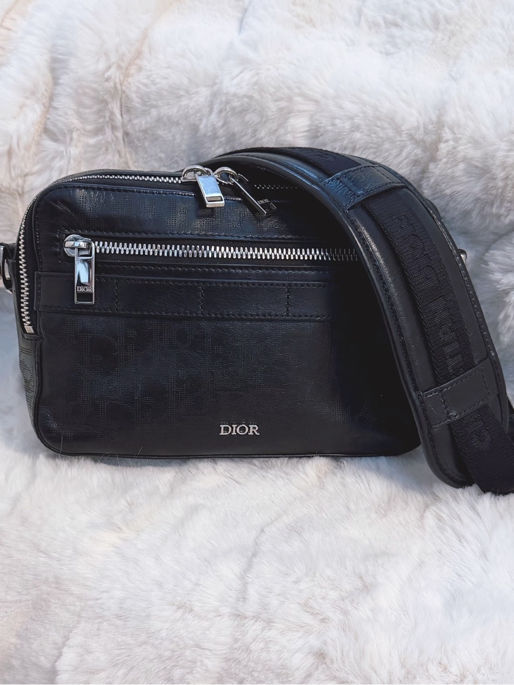Dior Calfskin Oblique Galaxy Safari Messenger Bag